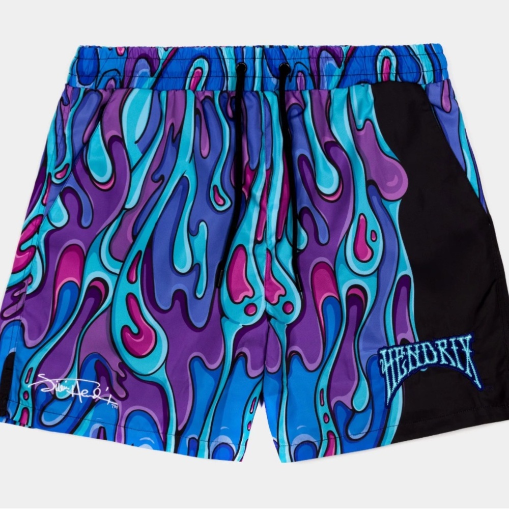 Hendrix Blue and Purple Swim Trunks